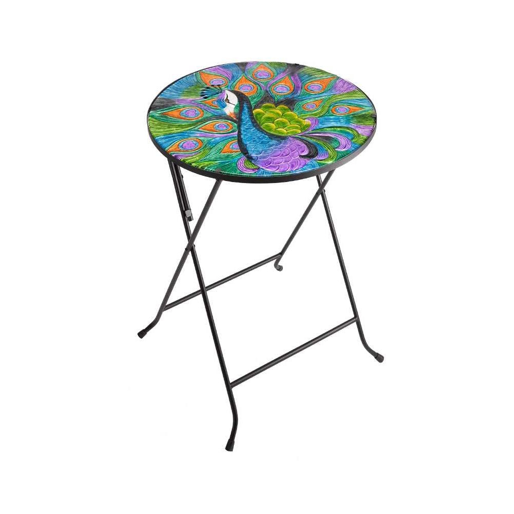 Smart Peacock Glass Table XL 60 x 45cm (Part No. 5030055)