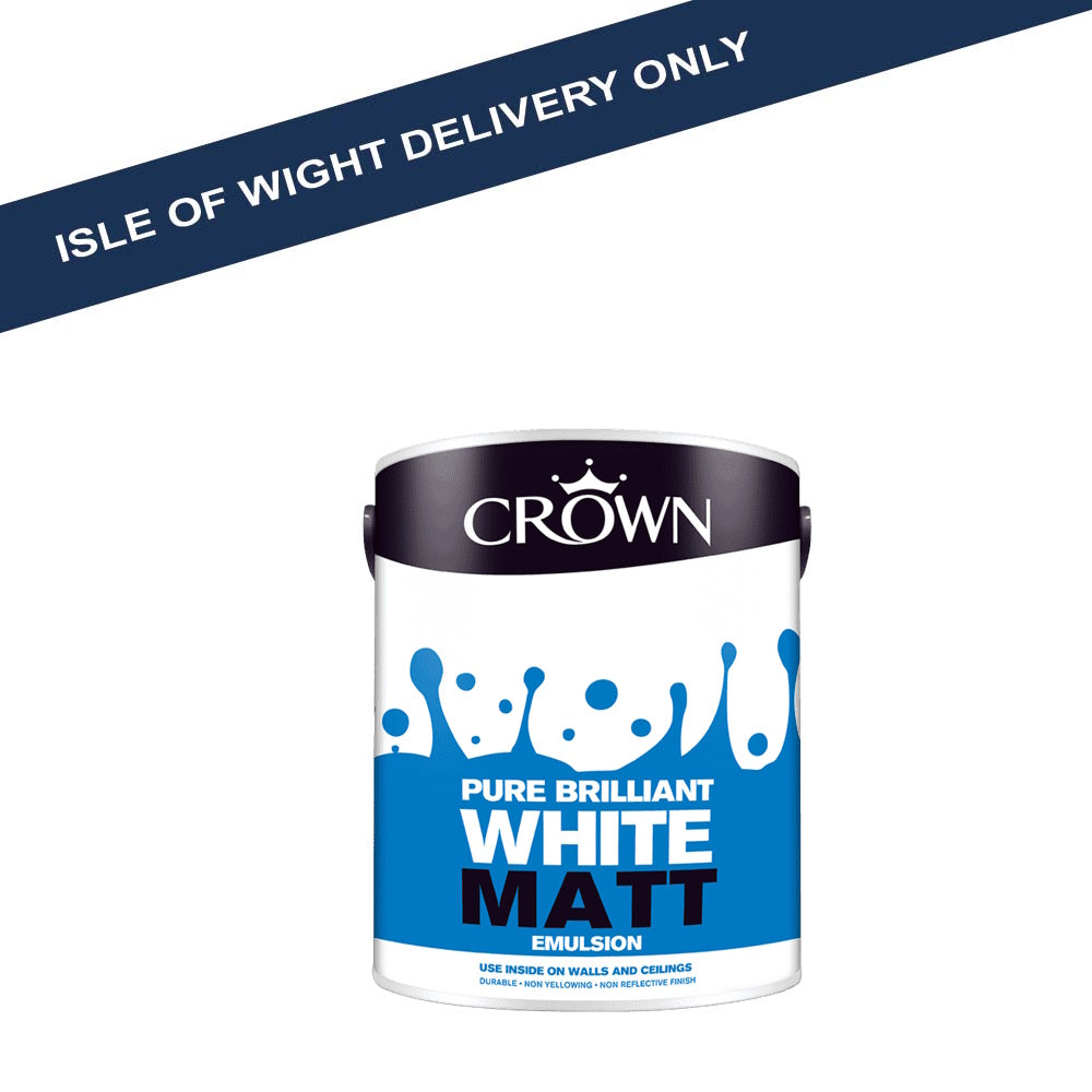 Crown Matt Emulsion White 5 Litre (Part No. 832204)