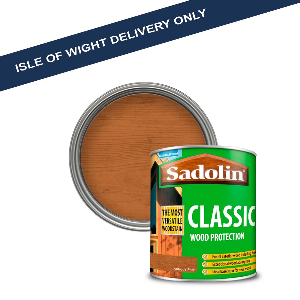 Sadolin Classic Antique Pine Woodstain 1L - 5028457 Outdoor Wood Stains Crown Paints Ltd CarlR Collections_Outdoor Woodstains Etc. Collections_Stains and Varnish crown iowonly Outdoor Woodstains Etc. Paints Stains & Varnishes Product Type_Outdoor Wood Stains Stain & Varnish Stains & Varnish