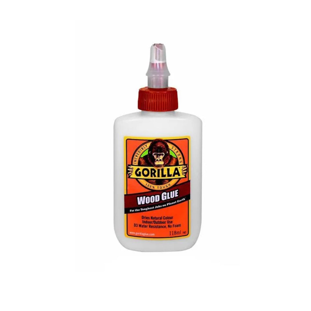 Gorilla Wood Glue 118ml (Part No: 5044401) Wood Glue Gorilla Glue Europe Ltd (NMBS) Adhesive Brand_Gorilla CarlR DIY Expert DIY Gorilla Glue Product Type_Wood Glue