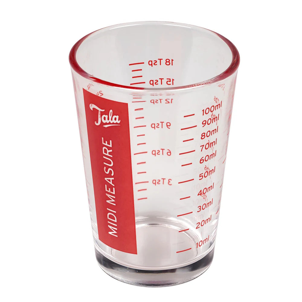 Tala Glass Midi Measure 100ml - 10A20004 Measuring Jugs Dayes Ltd (AIS) Brand_Tala CarlR Collections_Weighing and Measuring Kitchen Kitchen Tools & Utensils Kitchenware Product Type_Measuring Jugs Tala Weighing & Measuring