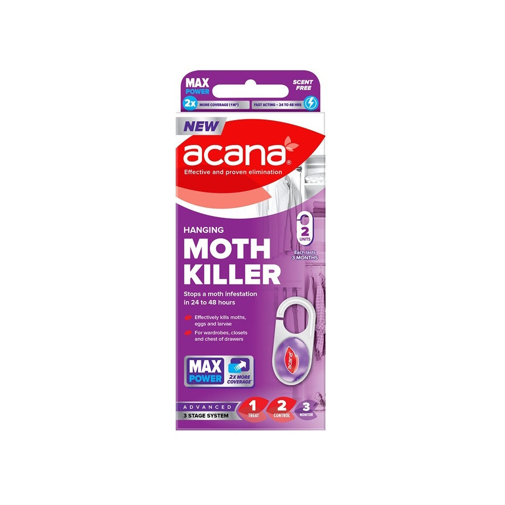 Acana Max Hanging Moth Killer 2 Pack (Part No: 1338)