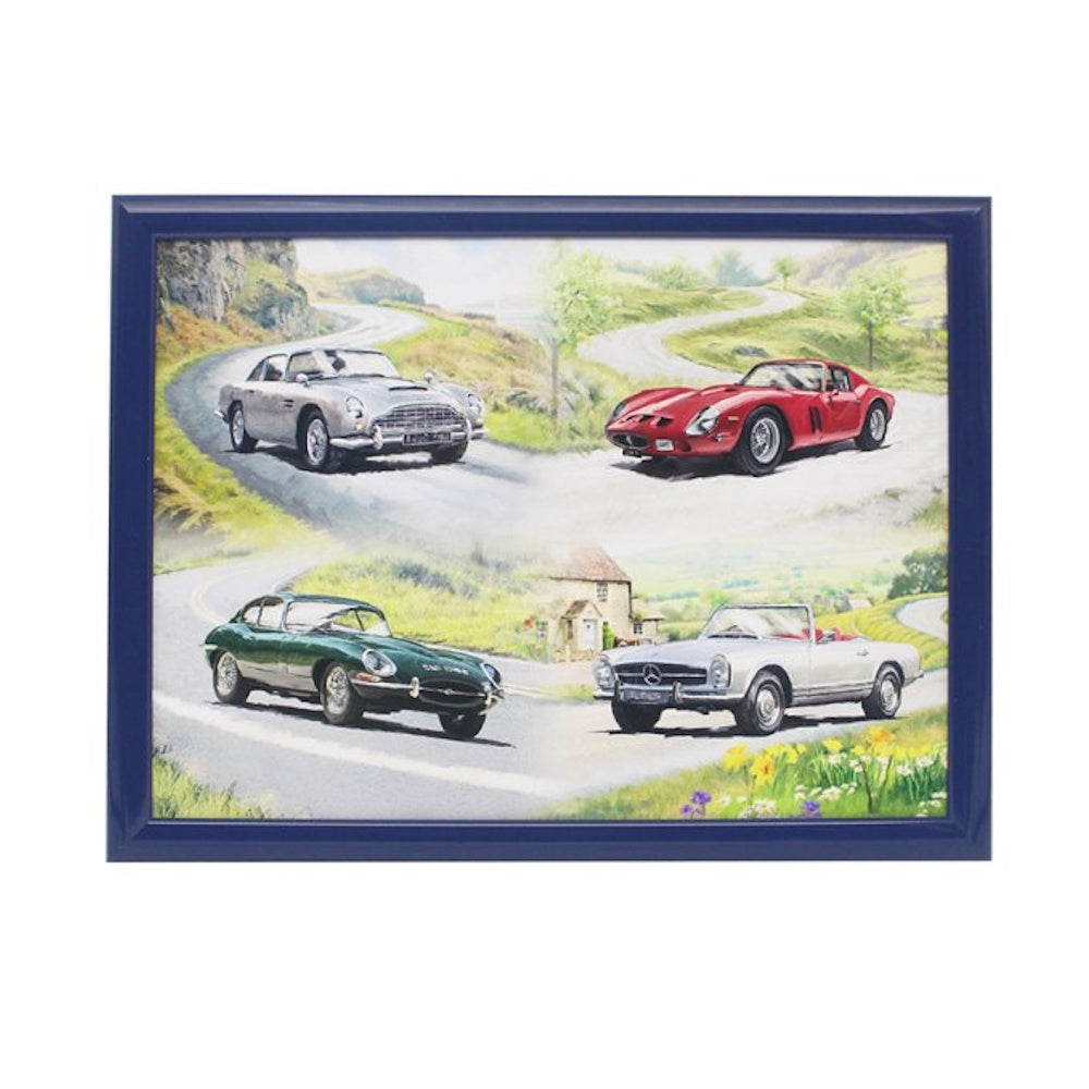 Lesser & Pavey Classic Cars Laptray (Part No: LP90527) laptray Lesser & Pavey Ltd Brand_Lesser and Pavey CarlR Collections_Trays Tablemats and Coasters Dining & Tableware Kitchen & Dining Laptray Lesser & Pavey Product Type_Picnic Dining Product Type_Trays Tray Trays Trays Tablemats & Coasters