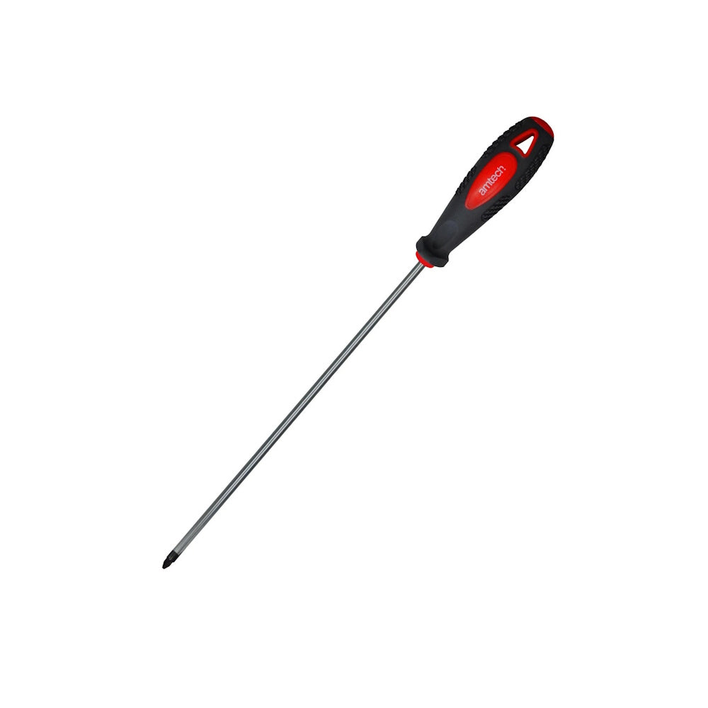 Amtech 325mm PZ2 Long Reach Screwdriver - L0738 Screwdrivers DK Tools Ltd CarlR Collections_Drills and Screwdrivers Collections_Screwdrivers / Hex Keys Drills & Screwdrivers Manual Screwdrivers Screwdrivers Screwdrivers & Hex Keys