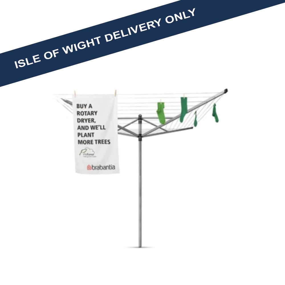 Brabantia Lift-O-Matic Rotary Line – 4 Arm 50m - 310942 Rotary Clothes Lines W Hurst & Son (IW) Ltd Brand_Brabantia Clothes Lines Collections_Laundry free delivery iowonly Laundry Not Google Product Type_Rotary Clothes Lines Restricted