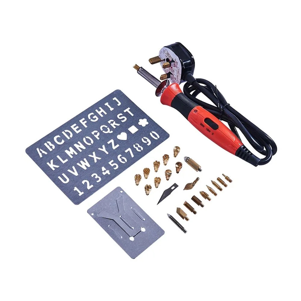 Amtech Pyrography Wood Marking Kit - S1741 DIY Tools DK Tools Ltd Amtech Brand_Amtech CarlR DIY Engravers Expert DIY Product Type_Marking Gauges Product Type_Soldering Soldering