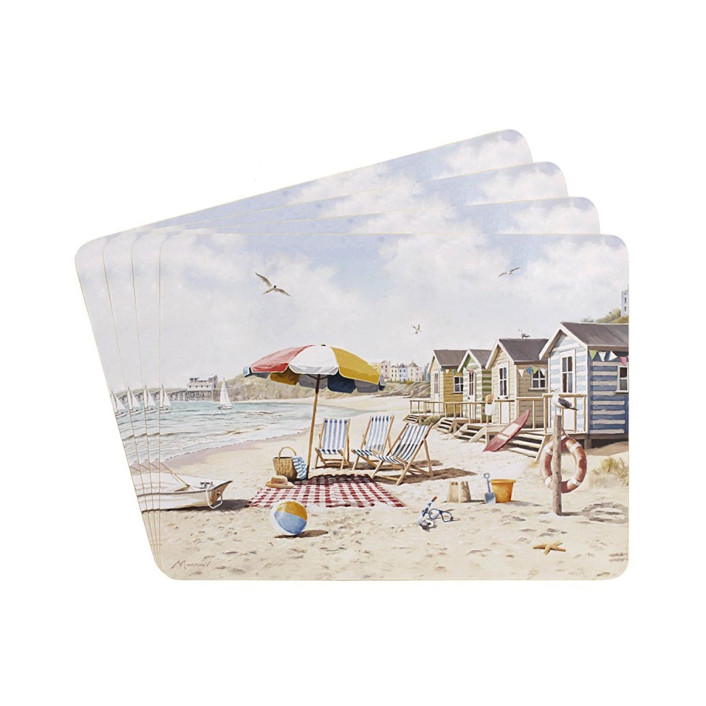 Lesser & Pavey Sandy Beach Placemats Set of 4 - LP96866 Place mats Lesser & Pavey Ltd Brand_Lesser and Pavey CarlR Collections_Tableware Dining & Tableware Kitchen & Dining Lesser & Pavey Product Type_Picnic Dining Product Type_Sundry Tableware Sundry Tableware Tableware
