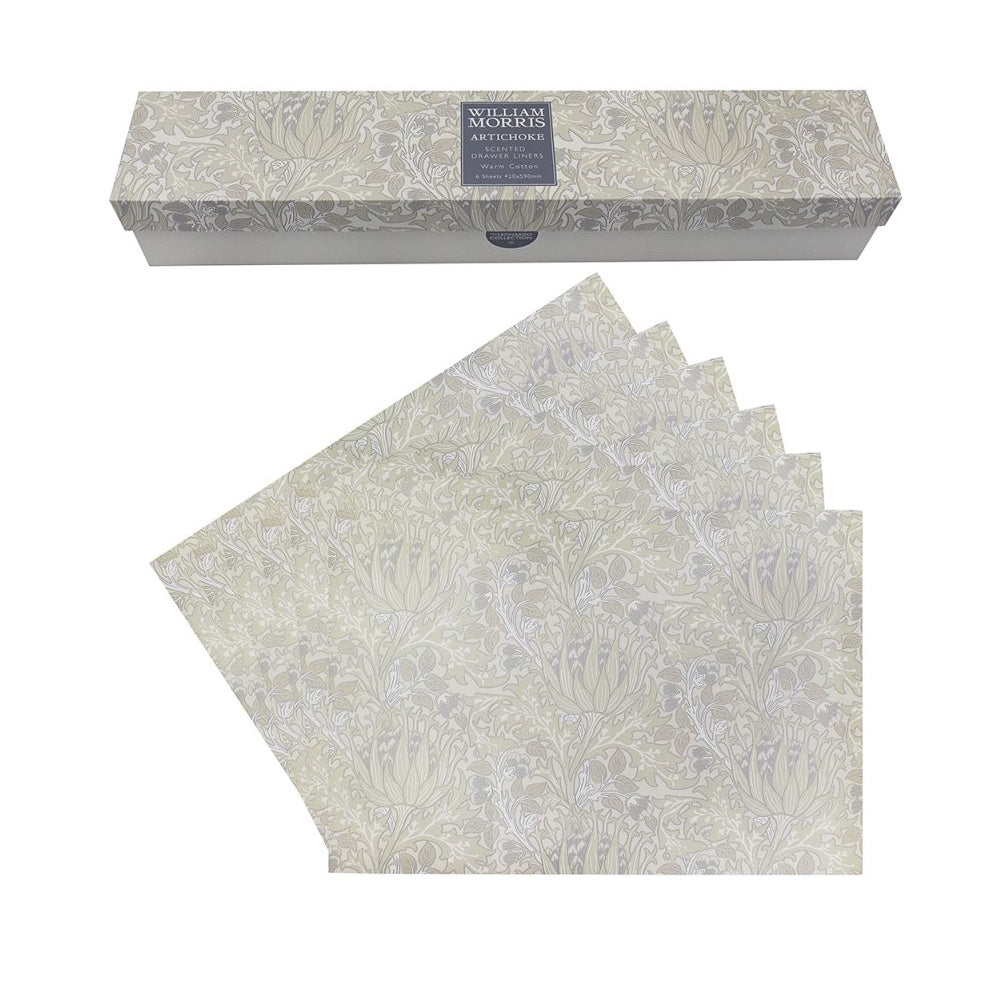 Lesser & Pavey William Morris Artichoke Drawer Liners Pack of 6 - LP75916 Kitchenware Lesser & Pavey Ltd Brand_Lesser and Pavey CarlR Collections_Kitchen Organisation Kitchen Kitchen Essential Kitchen Organisation Kitchenware Lesser & Pavey Misc. Kitchenware
