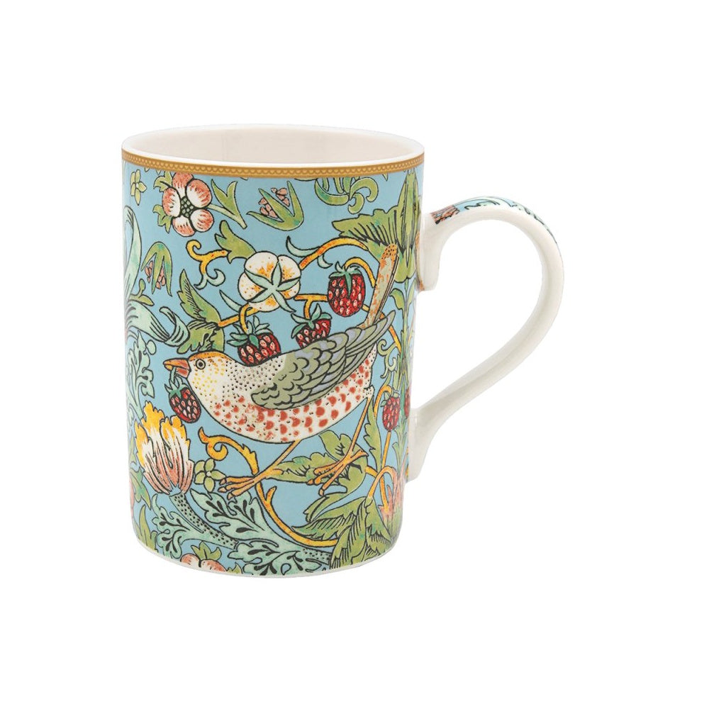 Lesser & Pavey William Morris Strawberry Thief Slim Mug - LP96632 Single Mug Lesser & Pavey Ltd Brand_Lesser and Pavey CarlR Collections_Mugs Cups and Saucers Dining & Tableware Lesser & Pavey mug Mugs Mugs Cups & Saucers Product Type_Single Mugs Product Type_Sundry Tableware Sundry Tableware Tableware