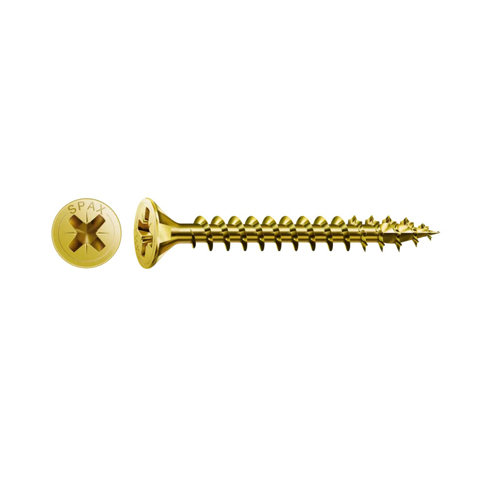 3.5x40mm SPAX Pozi Yellow Screws - 1081020350403 Screws Spax UK Ltd (NMBS) CarlR Collections_Other Screws Collections_Screws / Nails Collections_Woodscrews Other Screws Product Type_Screws Screws Screws & Nails spax Woodscrews