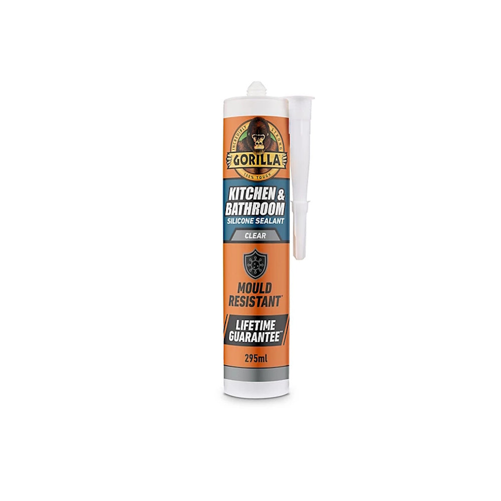 Gorilla Kitchen &amp; Bathroom Sealant Clear 295ml (Part No. 121872)