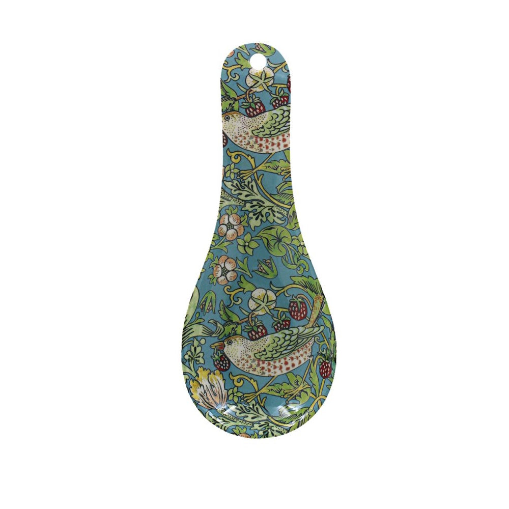 Lesser & Pavey William Morris Strawberry Thief Spoon Rest - LP96650 Spoon Rests Lesser & Pavey Ltd Brand_Lesser and Pavey CarlR Kitchen Kitchen & Dining Kitchenware Lesser & Pavey Product Type_Spoon Rests Spoon Rests