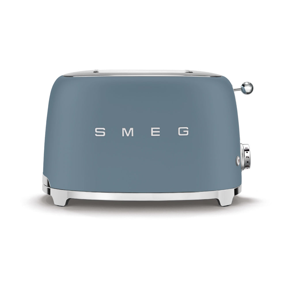 SMEG 2 Slice Toaster – Storm Blue Matte (Part No. TSF01SBMUK)