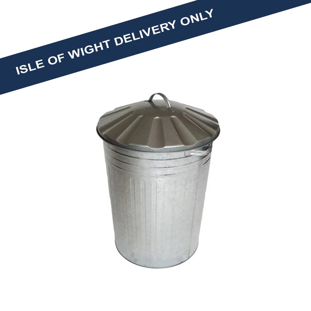 Dustbin with Galvanised Lid 90L - 76455 Dustbins Apollo Gardening Ltd Apollo Brand_Apollo CarlR Dustbins Garden Gardening iowonly Product Type_Dustbins