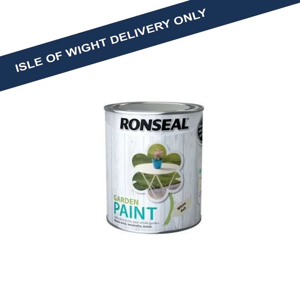 Ronseal Garden Paint 750ml White Ash - RSLGPWA750 Outdoor Wood Paints Toolbank Ltd (NMBS) Brand_Ronseal CarlR Collections_Exterior Paints Collections_Specialist Paints Exterior Paints iowonly Product Type_Outdoor Wood Paints Ronseal Specialist Paints