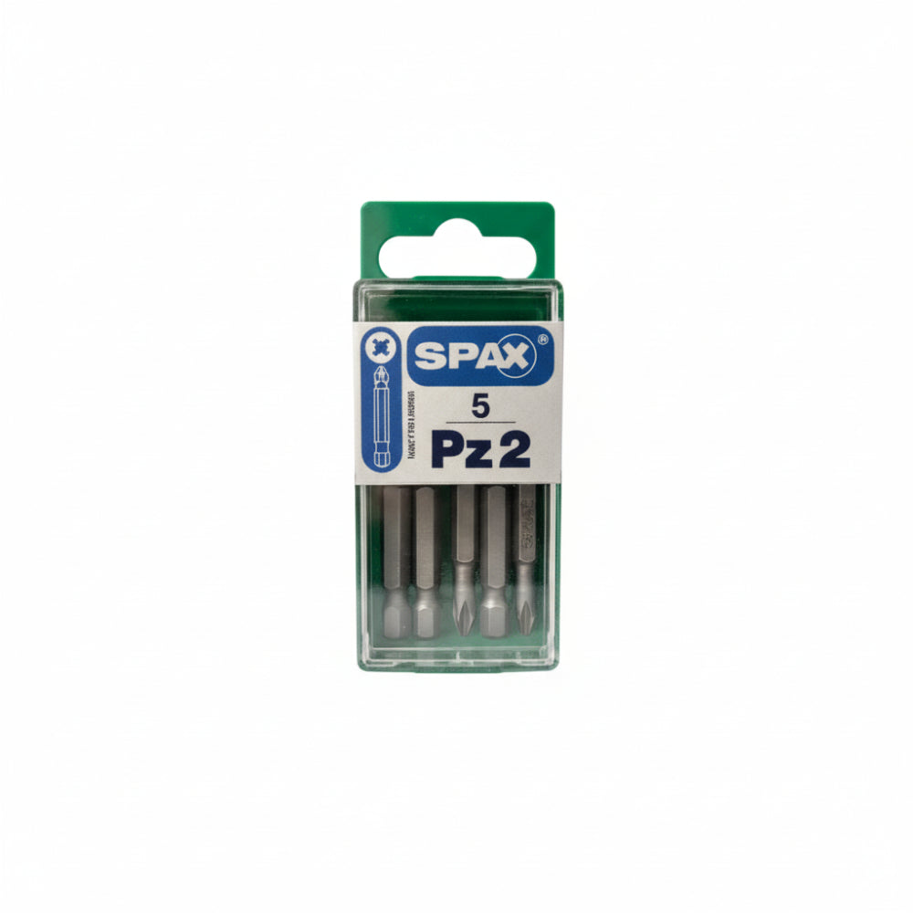SPAX Pozi PZ2 Driver Bits – 50mm, 5 Pack - 5007770123250 Screwdriver Bits Spax UK Ltd (NMBS) CarlR DIY Expert DIY Product Type_Screwdriver Bits Screwdriver bits spax