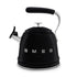 Smeg Whistling Kettle – Black - WKF01BL Hob Kettles R K Wholesale Ltd (AIS) Coffee Teapots & Hob Kettles Collections_Coffee Teapots and Hob Kettles Collections_Kettles Hob Kettles Kettle Kettles Product Type_Hob Kettles Product Type_Kettles Whistling Kettles