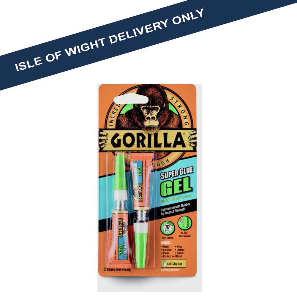 GORILLA SUPER GLUE GEL 2X3G Super Glue Gorilla Glue Europe Ltd (NMBS) CarlR DIY Expert DIY Gorilla Glue iow only Product Type_Super Glue Product Type_Wood Glue SuperGlue