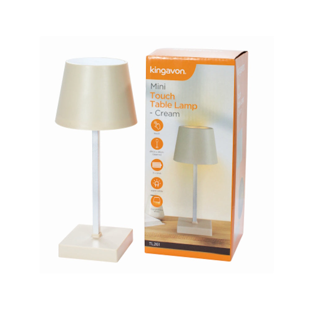 Mini Touch Table Lamp – White - BB-TL260 Table Lamps Hamble Distribution Ltd Brand_Kingavon CarlR Collections_Lighting Collections_More Lighting Collections_Table / Desk Lamps Decor & Giftware Kingavon Lamps Lighting Misc. Lighting More Lighting Product Type_Table Lamps Table & Desk Lamps Table Lamps