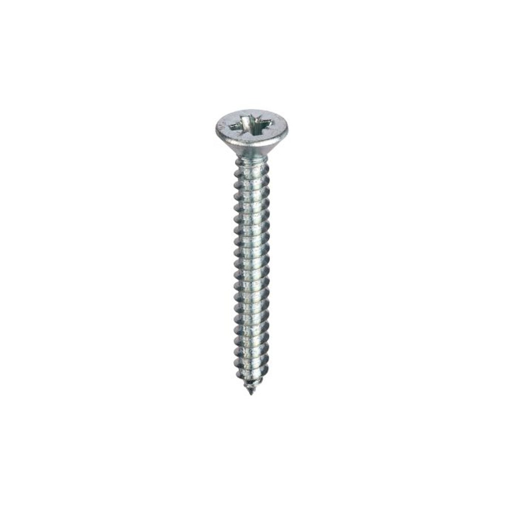 8 x 1" Self Tapping Screws Countersunk Head CRCS Zinc Plated (Part No. OJ172170)