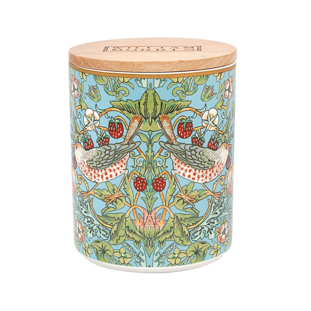 Lesser & Pavey Strawberry Thief William Morris Canister - LP90401 Tea Coffee Sugar Canisters Lesser & Pavey Ltd Brand_Lesser and Pavey CarlR Coffee Canister Collections_Kitchen Organisation Kitchen Kitchen & Food Storage Kitchen Essential kitchen essentials Kitchen Organisation Kitchenware Lesser & Pavey Product Type_Kitchen Storage Product Type_Tea Coffee Sugar Canisters Sugar canister