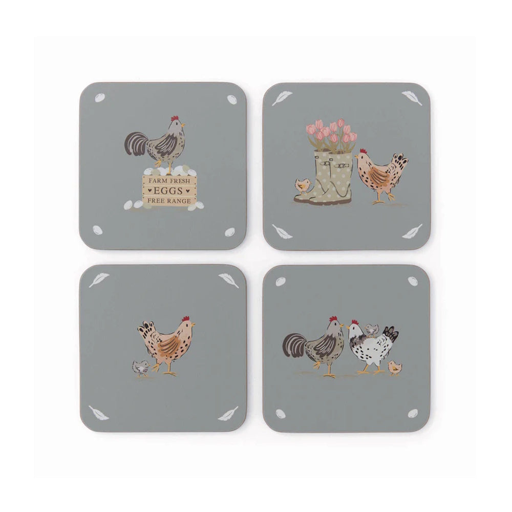 Cooksmart Hen House – Coasters Set of 4 (Part No: 2645)