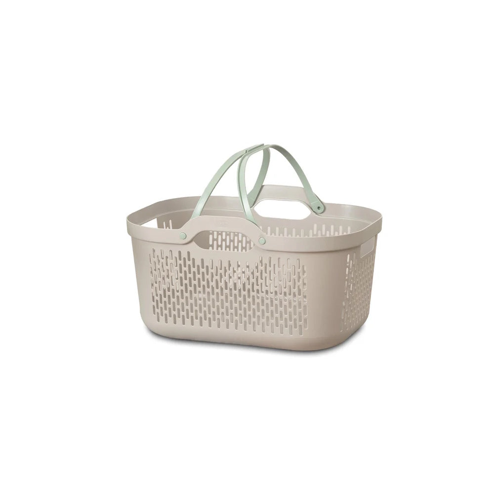 Addis Laundry Basket with Handles Mushroom - 519827 Laundry Baskets Addis Housewares Ltd (AIS) ADDIS Brand_Addis CarlR Collections_Laundry Kitchen Kitchen Organisation Laundry Product Type_Laundry Baskets Product Type_Laundry Care