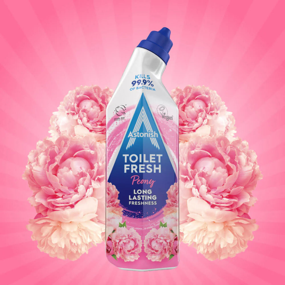 Astonish Toilet Gel 750ml – Peony - C2035 Cleaning S & J Distribution Ltd Astonish Astonish Cleaning Products Brand_Astonish Cleaning Cleaning & Preparation Cleaning Consumables Cleaning Equipment Collections_Cleaning Consumables Collections_Cleaning Equipment Household Cleaning Products Product Type_Bathroom Cleaning