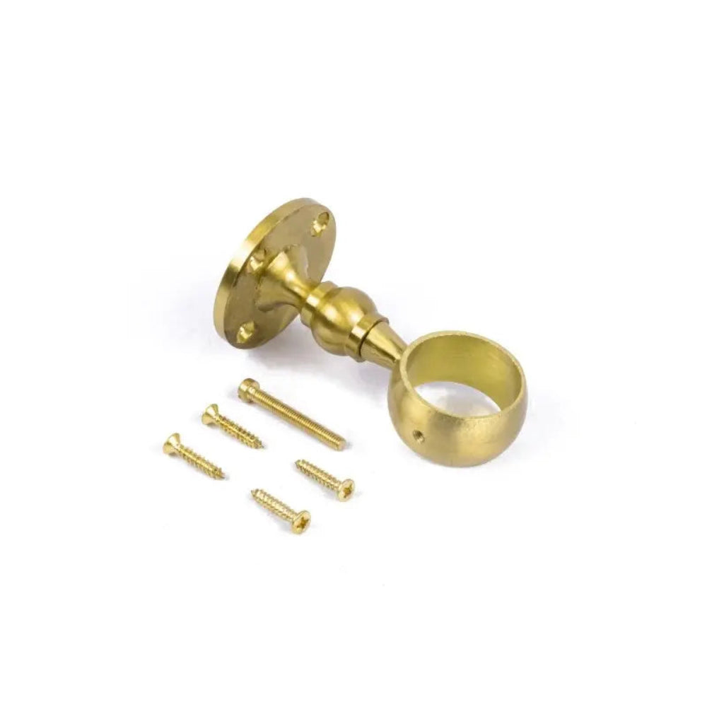 Handrail Bracket Brass 24–28mm Hand Rail Birkdale Sales Birkdale Bracket Brackets & Plates Brand_Birkdale CarlR Collections_Brackets and Plates DIY Expert DIY Hand Rail wsl