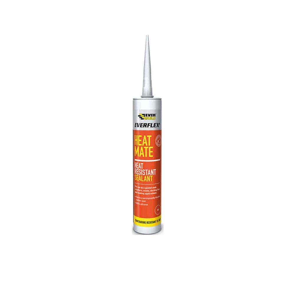 Heat Mate Heat Resistant Sealant 295ml - 488592 Sealants Sika Ltd (NMBS) Brand_Everbuild CarlR Collections_Fillers / Sealants Decorating decorating supplies Everbuild Fillers & Sealants Product Type_Sealants