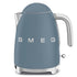 SMEG Jug Kettle Storm Blue Matte 1.7L 3kW (Part No. KLF03SBMUK)