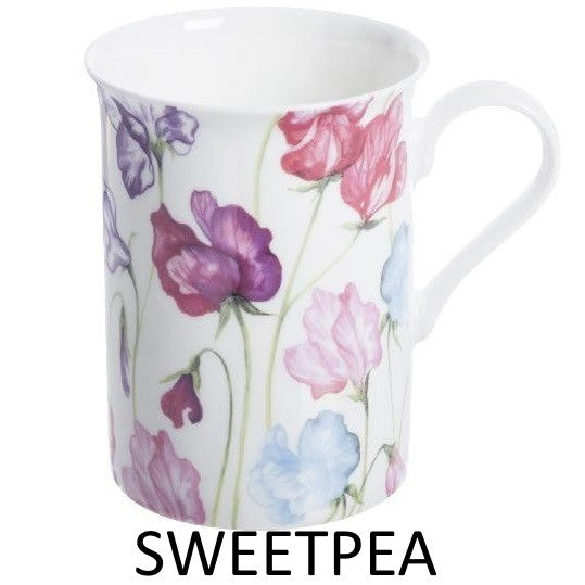 Price & Kensington 0043.012 Viola or Sweetpea China Mug - Pkt 1 - Premium Mugs from Price & Kensington - Just $4.20! Shop now at W Hurst & Son (IW) Ltd