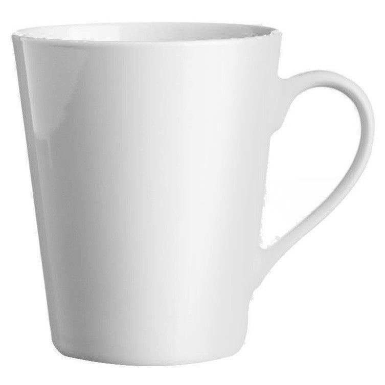 Price & Kensington 0059.409 Simplicity White Conical Mug - Premium Mugs from Price & Kensington - Just $2.99! Shop now at W Hurst & Son (IW) Ltd