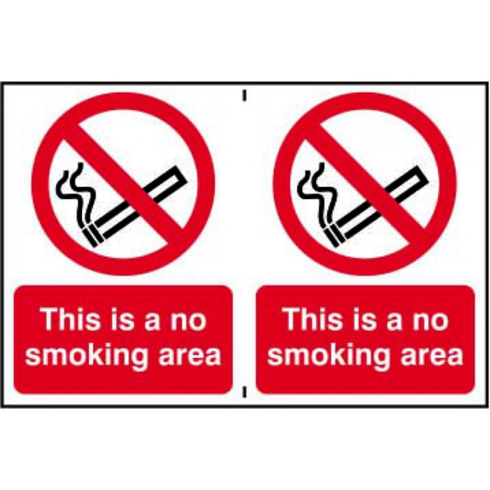 Centurion 0559 No Smoking Sign - 2 signs at 200 x 150mm each - Premium Signs / Numbers from Centurion - Just $6.49! Shop now at W Hurst & Son (IW) Ltd
