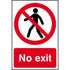 Centurion 0602 No Exit Sign - 200 x 300mm - Premium Signs / Numbers from Centurion - Just $8.4! Shop now at W Hurst & Son (IW) Ltd