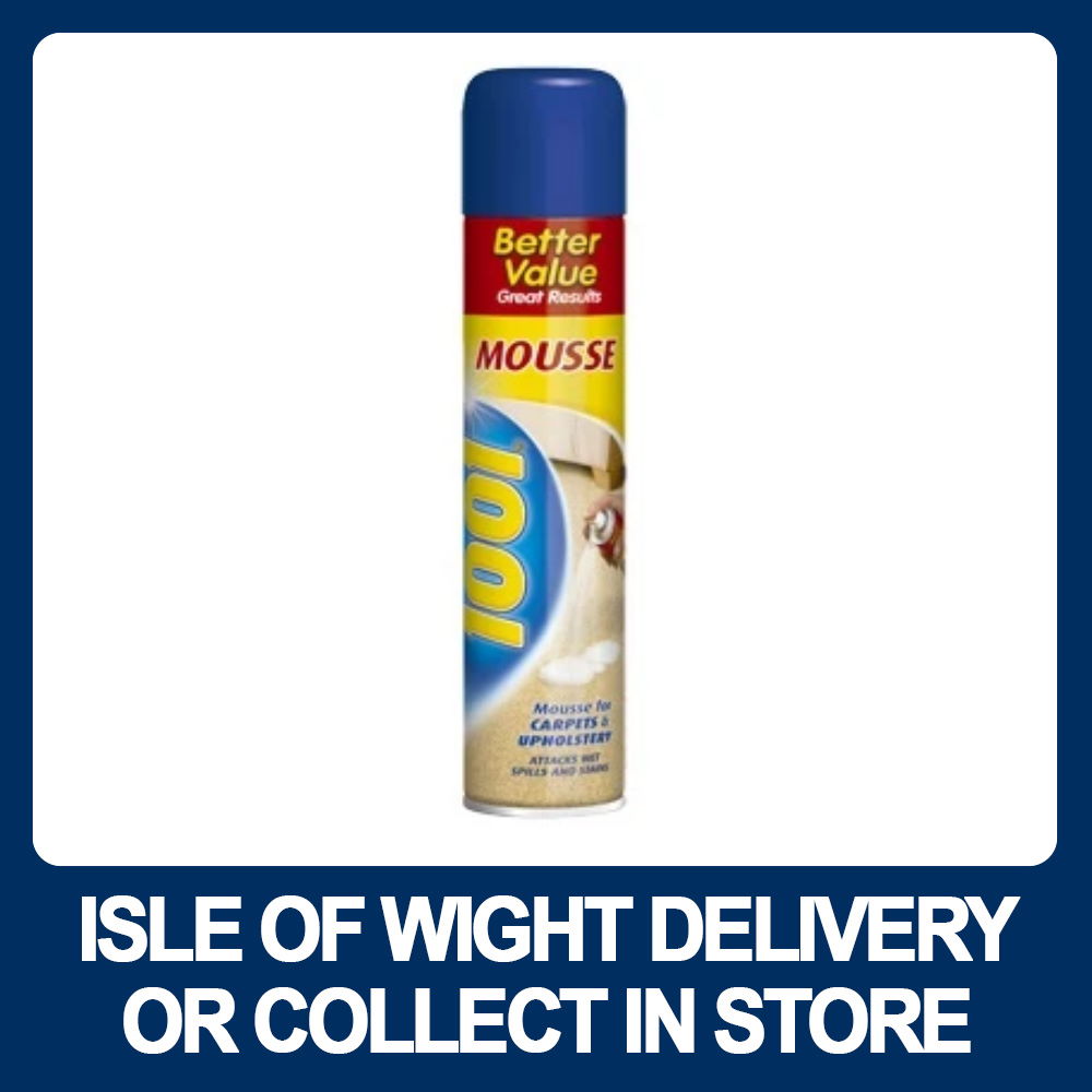 1001 44305 Mousse for Carpets 350ml Aerosol - Premium Carpet / Floor Cleaning from WD40 Company Ltd - Just $3.7! Shop now at W Hurst & Son (IW) Ltd