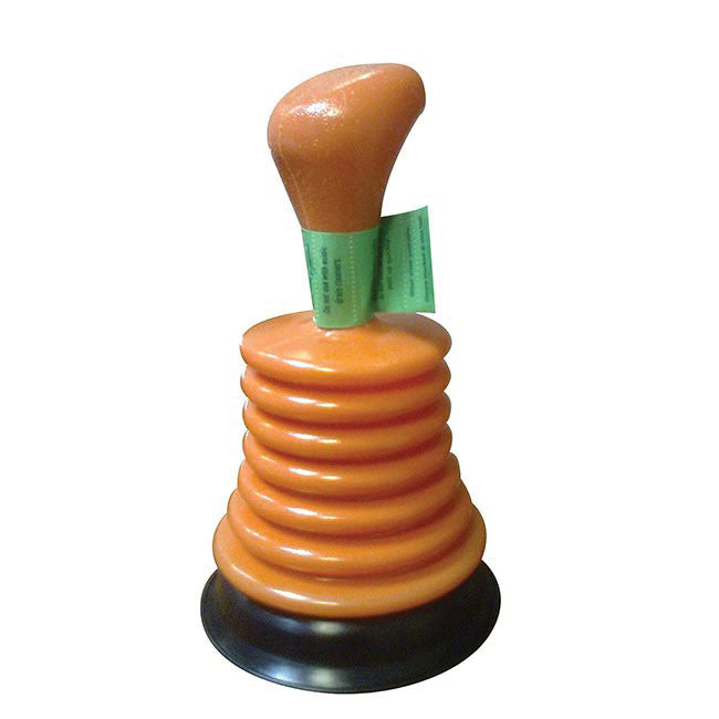 Buffalo 1018-8 Mini Plunger 18cm Black & Orange Plungers Buffalo Brand_Buffalo Buffalo Google Product Hand tools Pipe & Drain Tools Product Type_Plungers Wilsons