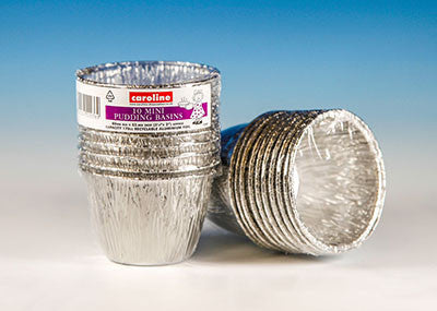 Caroline 1041 Aluminium Foil Mini Pudding Basins Pkt10 - Premium Baking from Caroline Packaging - Just $3.50! Shop now at W Hurst & Son (IW) Ltd