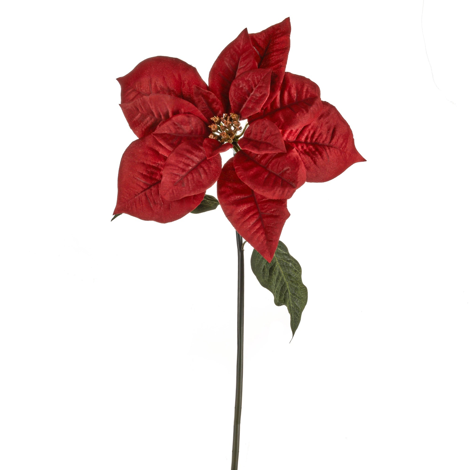 Artificial 11178564 Giant Poinsettia Red Length 63cm - Premium B from CB Imports - Just $11.99! Shop now at W Hurst & Son (IW) Ltd