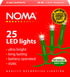 Noma 1205GSW 25 Soft White LED Lights - Green Cable - Premium Christmas Lights from Noma - Just $4.99! Shop now at W Hurst & Son (IW) Ltd