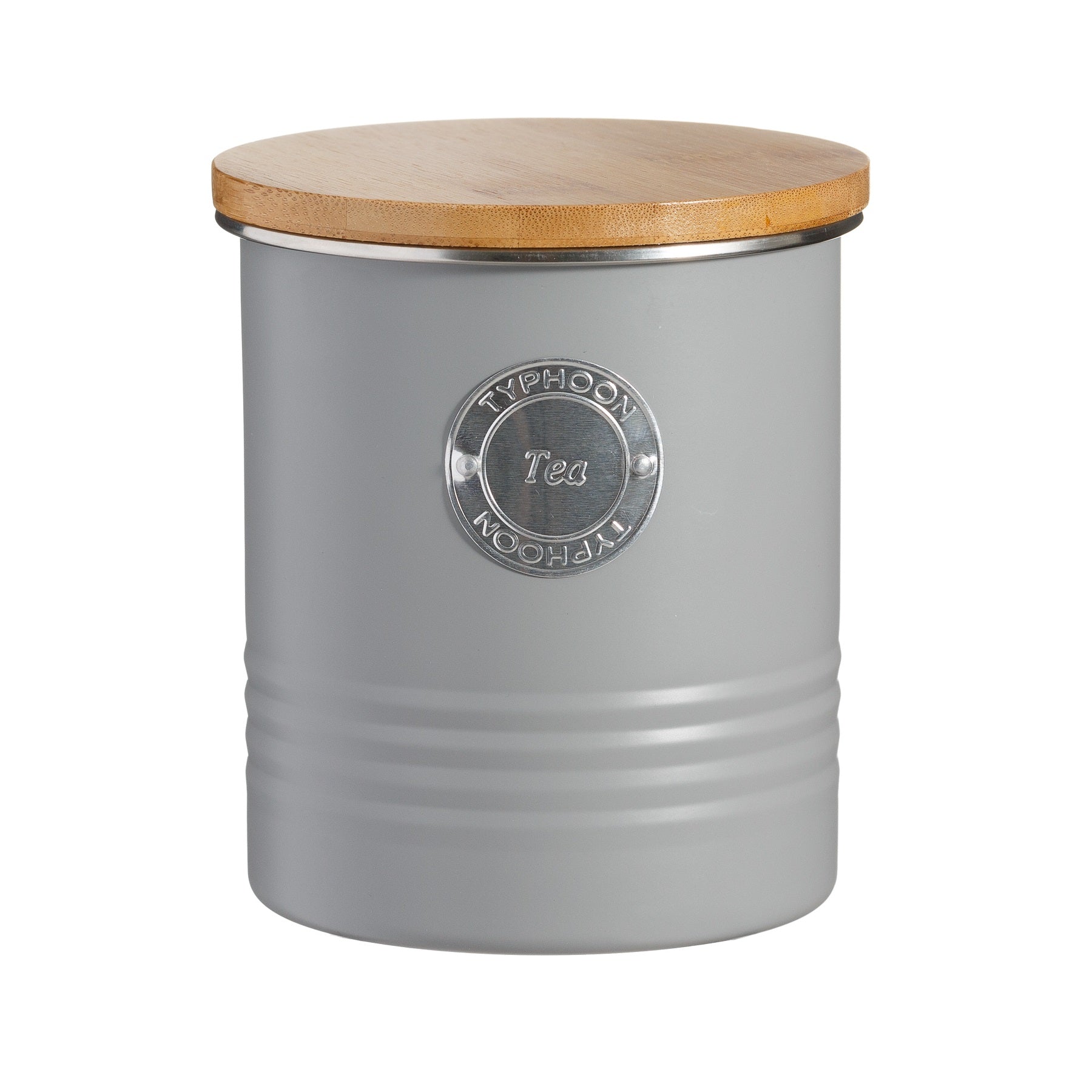 Typhoon 1400.731 Living Tea Canister & Lid - Grey - Premium Tea Coffee Sugar Canisters from Typhoon - Just $8.95! Shop now at W Hurst & Son (IW) Ltd