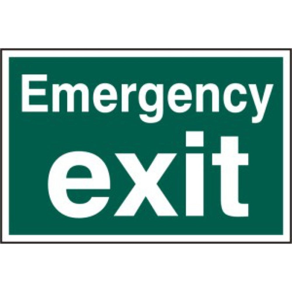 Centurion 1516 Emergency Exit Sign - 200 x 300m - Premium Signs / Numbers from Centurion - Just $8.4! Shop now at W Hurst & Son (IW) Ltd