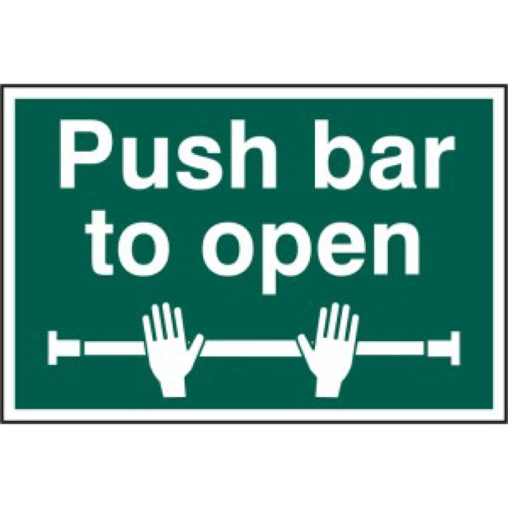 Centurion 1523 Push Bar To Open Sign - 200 x 300m - Premium Signs / Numbers from Centurion - Just $8.4! Shop now at W Hurst & Son (IW) Ltd