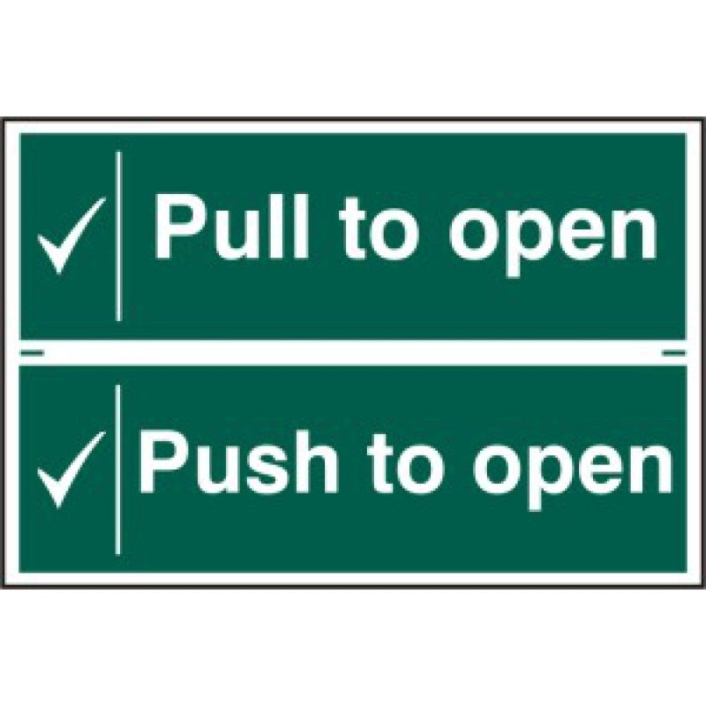 Centurion 1524 Push To Open - Pull To Open Sign - 200 x 300m - Premium Signs / Numbers from Centurion - Just $8.4! Shop now at W Hurst & Son (IW) Ltd