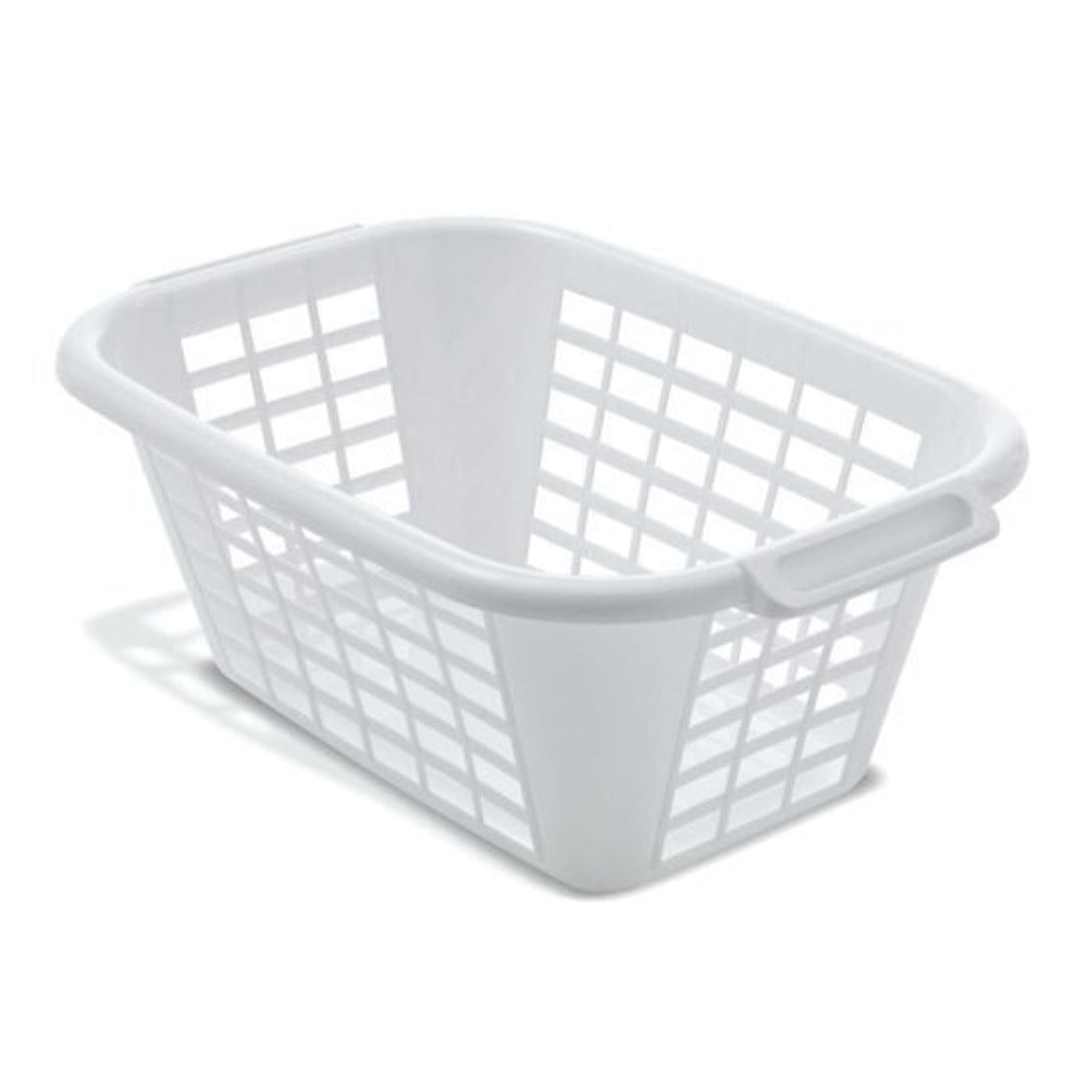 Addis 510610 Rectangular Laundry Basket - White - Premium Laundry Baskets from Addis - Just $6.50! Shop now at W Hurst & Son (IW) Ltd