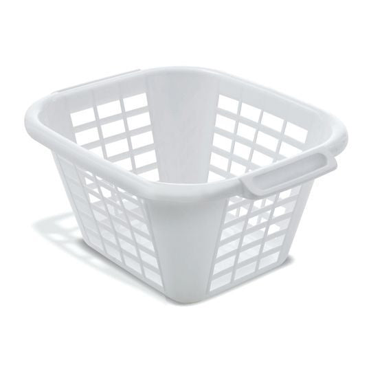 Addis 505976 Square Laundry Basket - White - Premium Laundry Baskets from Addis - Just $8.4! Shop now at W Hurst & Son (IW) Ltd