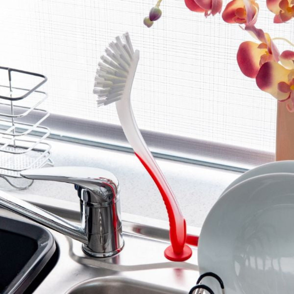 Addis Dishbrush with Suction Cup End - 517266 Brushes / Brooms ADDIS ADDIS Bins Brand_Addis Cleaning Equipment Collections_Cleaning Equipment Google Product Home & Garden Product Type_Brushes / Brooms