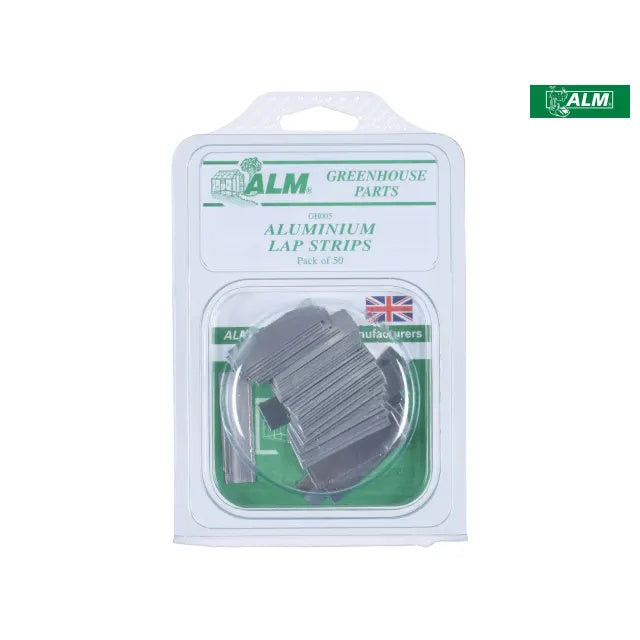 ALM GH005 Greenhouse Spares - Aluminium Lap Strips Pkt50 - Premium Greenhouse Spares from W Hurst & Son (IW) Ltd - Just $4.99! Shop now at W Hurst & Son (IW) Ltd
