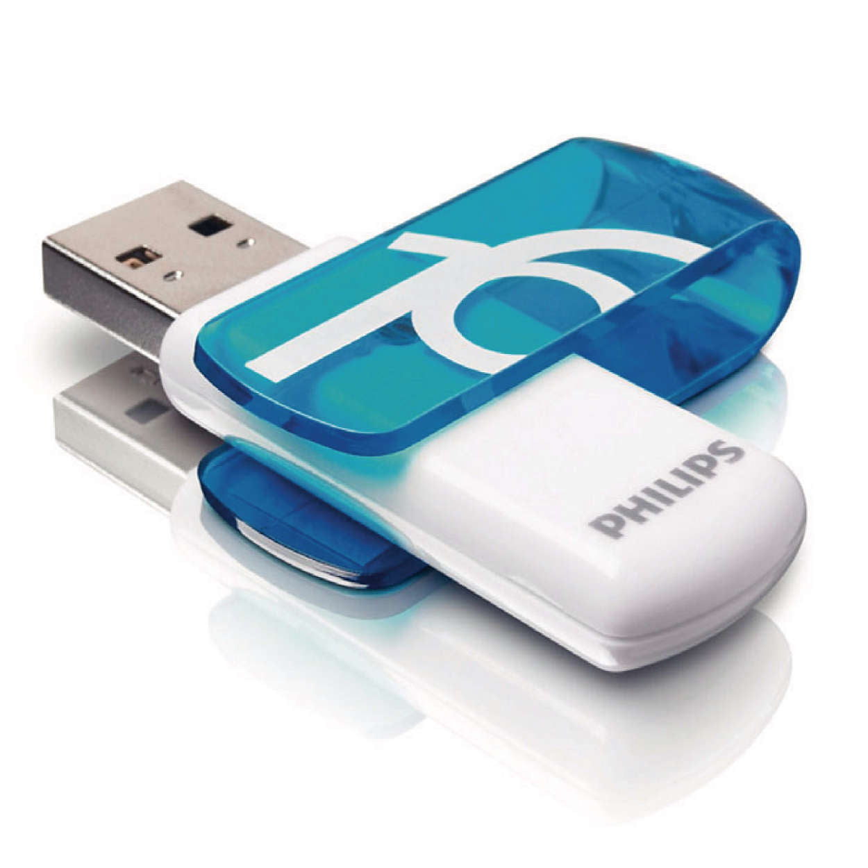 Philips FM16FD05B/00 USB 2.0 Flash Drive 16GB - Vivid Blue - Premium Memory / Storage from Philips - Just $7.99! Shop now at W Hurst & Son (IW) Ltd