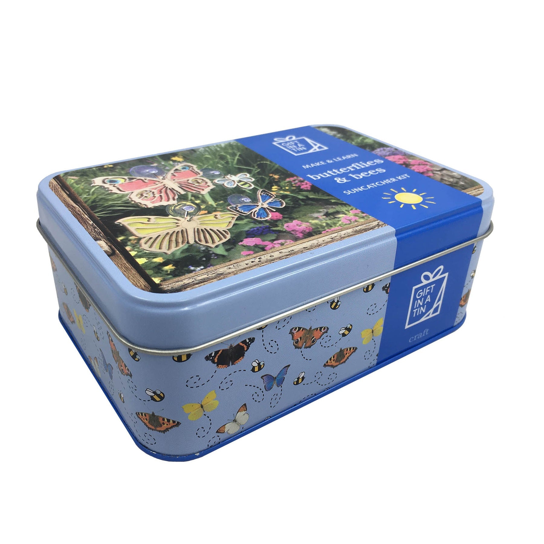 Apples to Pears 101322 Butterflies & Bees Suncatcher Set In A Tin - Premium Giftware from Apples to Pears Ltd - Just $13.99! Shop now at W Hurst & Son (IW) Ltd